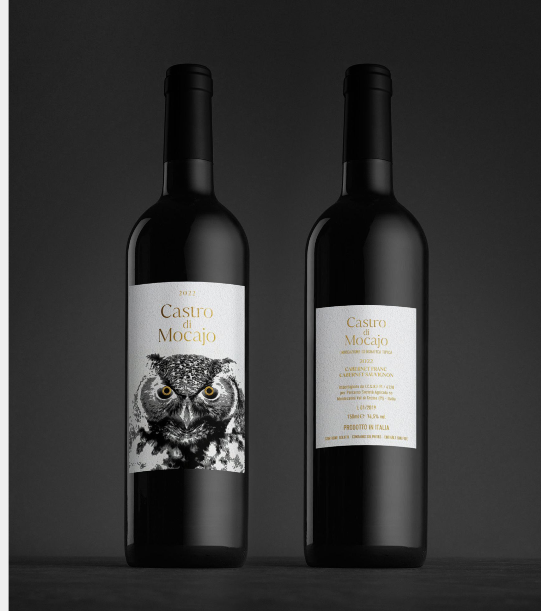 Castro di Mocajo — front and back bottle